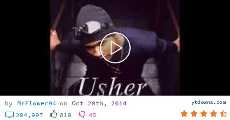 Usher my confessions
